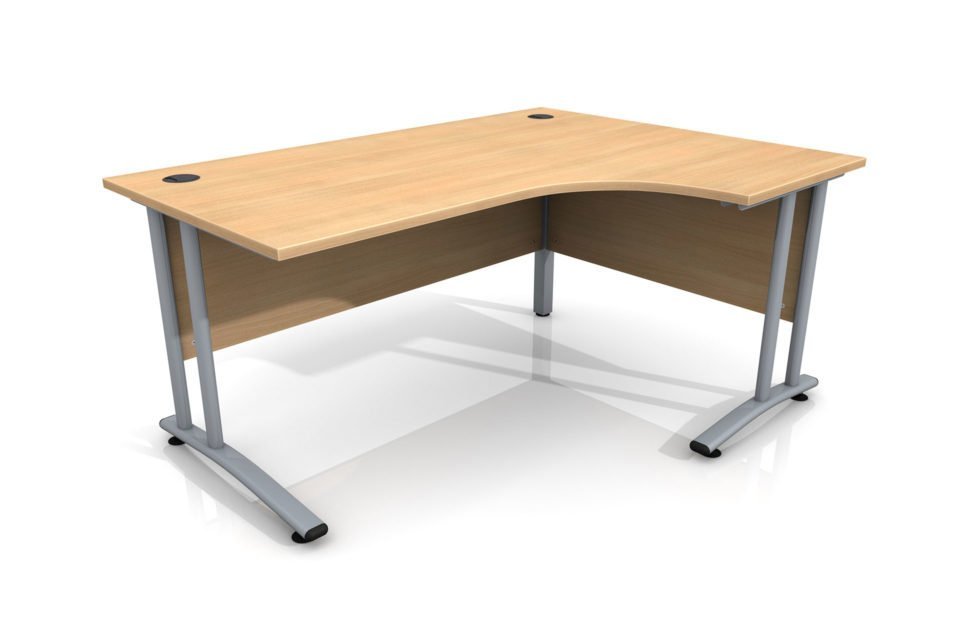 1600m site office right hand curved desk