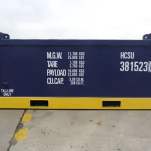 10 foot dnv 2.7-1 half height open top containers