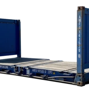 20 ft used flat rack container - image 2