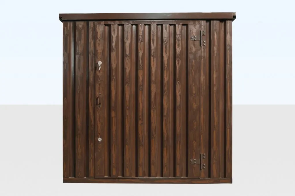 wood-effect flat packed storage container 2m x 2.1m - image 2