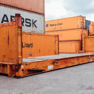 40 ft used flat rack container - image 2
