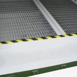 20 ft x 8 ft open mesh floor bunded