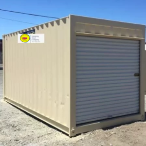 shipping 16 ft storage container with roll-up door
