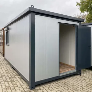 office container with roller shutters