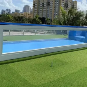 factory-prefabricated 40-foot shipping container with pool and acrylic window - image 2