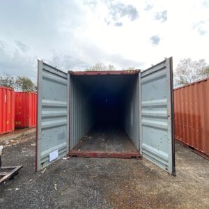 clean 40 ft shipping container.