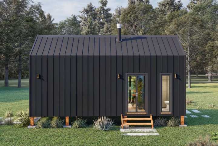 164-trm modern eco-friendly wooden kit home with bedroom - image 2