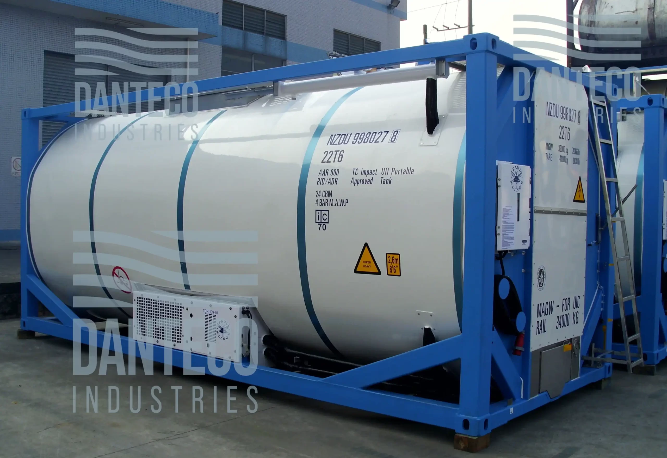 used active cooling reefer iso tank - image 2
