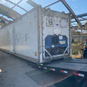 40 ft refrigerated shipping container – with custom side